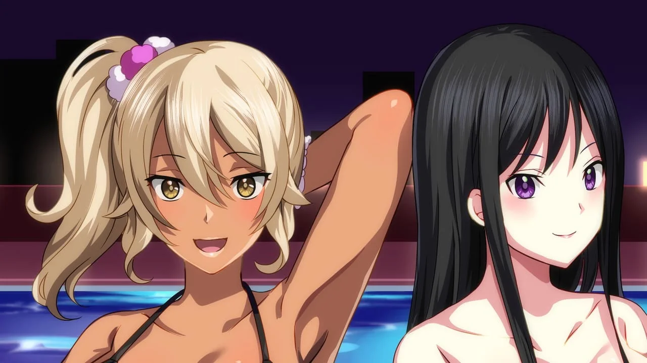 Horny Ladies at the Members Only Pool After Dark Preview 4